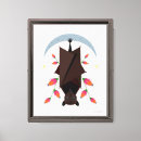 Zoek naar vleermuis kunst Maan