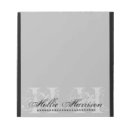 Recherche de papeterie de monogramme blocsnotes Gris