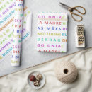 Recherche de multilingue papier cadeau Coloré