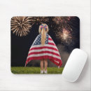 Recherche de la fille 4 tapis souris Patriotique