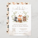 Zoek naar woodland animal baby shower invitations For kids