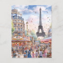 Recherche de rue paris cartes postales Romantique