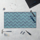 Zoek naar zigzag patroon muismatten Blauw