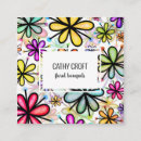 Recherche de motif de marguerite cartes visite Floral