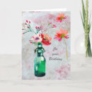 Recherche de belles fleurs vœux cartes Élégant