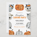Zoek naar pumpkin carving uitnodigingen Aansluiting op lantaarn