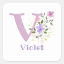 Recherche de v initial autocollants Floral