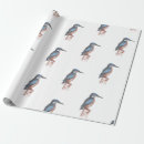 Recherche de martin pêcheur papier cadeau Aquarelle