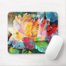 Recherche de pétales roses tapis souris Coloré