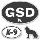 Zoek naar duitse herdershond stickers Politiehond