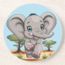 Recherche de savane dessous de verres Éléphant