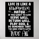 Zoek naar badminton speler posters Verjaardag