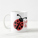 Recherche de coccinelle mignonne tasses Rouge