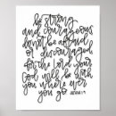 Recherche de fort et courageux posters Bible