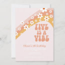 Recherche de les années 70 partie invitations Rose