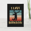 Recherche de badminton vœux cartes Casser
