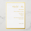 Recherche de gold foil mariage invitations Minimaliste