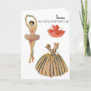 Recherche de poupée papier vœux cartes Ballerine