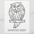Recherche de dessin hibou puzzles Chouette