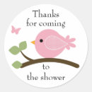 Recherche de oiseau rose autocollants Merci