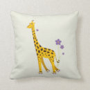 Recherche de girafes drôles coussins Girafe mignonne