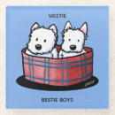 Zoek naar westie onderzetters Hond