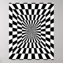 Recherche de illusion 3d posters Noir et blanc