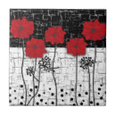 Recherche de pavots carreaux Abstrait