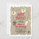 Recherche de trésor invitations Pirate