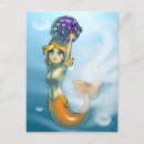 Recherche de petits poissons cartes postales Sirène