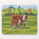 Recherche de vache brune tapis souris Animaux de ferme