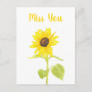 Recherche de tournesol jaune cartes postales Minimaliste