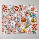 Zoek naar abstracte bloemen posters Boho