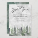 Recherche de pine tree bridal shower invitations Aquarelle