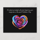 Recherche de coeur coloré cartes postales Rose