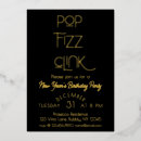 Zoek naar pop fizz clink uitnodigingen Goud