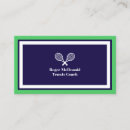 Recherche de instructeur de tennis cartes visite Élégant