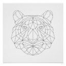 Recherche de tigre blanc posters Moderne