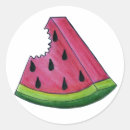 Recherche de pasteque autocollants Tranche