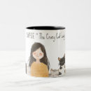 Recherche de felines tasses Dame de chat fou