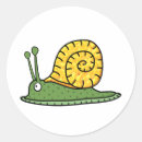 Zoek naar cartoon slakken stickers Illustratie