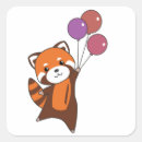 Recherche de panda rouge autocollants Pandas rouges