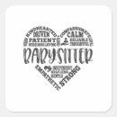 Recherche de babysitter autocollants Garderie