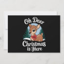Recherche de vintage deer christmas vœux cartes Xmas