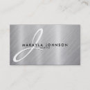 Recherche de aluminium balayé cartes visite Gris