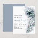 Recherche de plume paon mariage invitations Moderne