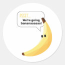 Zoek naar grappige woordspelingen stickers Banaan