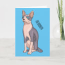 Recherche de chat sphynx vœux cartes Animal