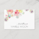 Recherche de peint à la main cartes visite Aquarelle