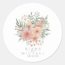 Recherche de blush floral mariage autocollants Élégant et moderne